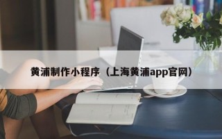 漯河黄浦制作小程序（上海黄浦app官网）