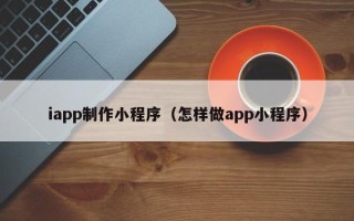 漯河iapp制作小程序（怎样做app小程序）